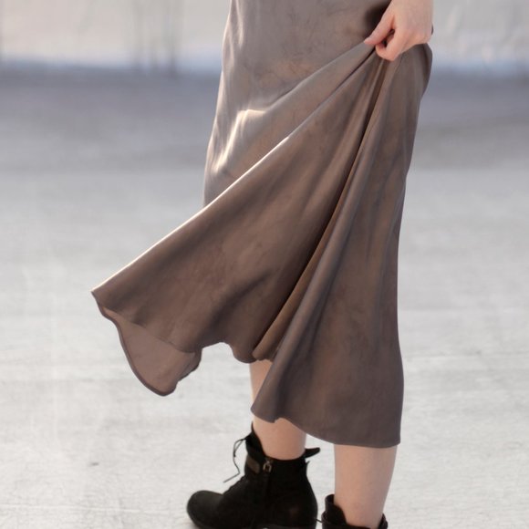 Zara "Tie Dye" Satin Maxi Dress, Gray / Silver, M - Picture 4 of 12